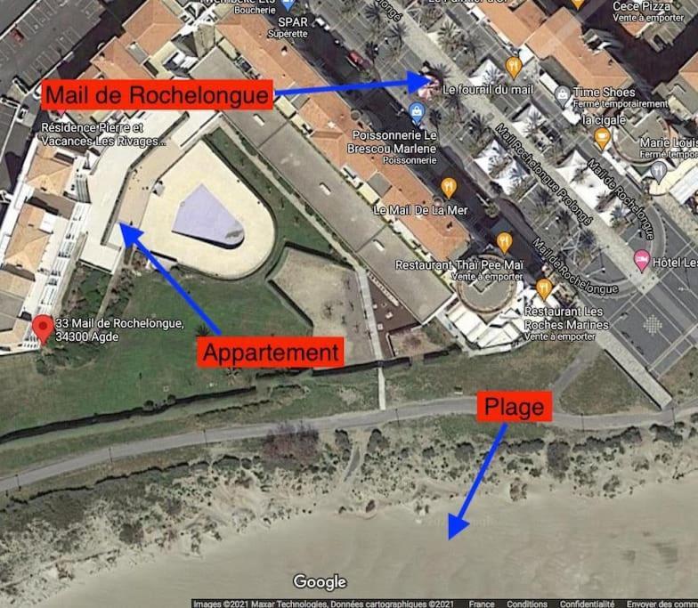 Les Rivages De Rochelongues, T3, Piscine, Clim, Parking Lägenhet Agde Exteriör bild